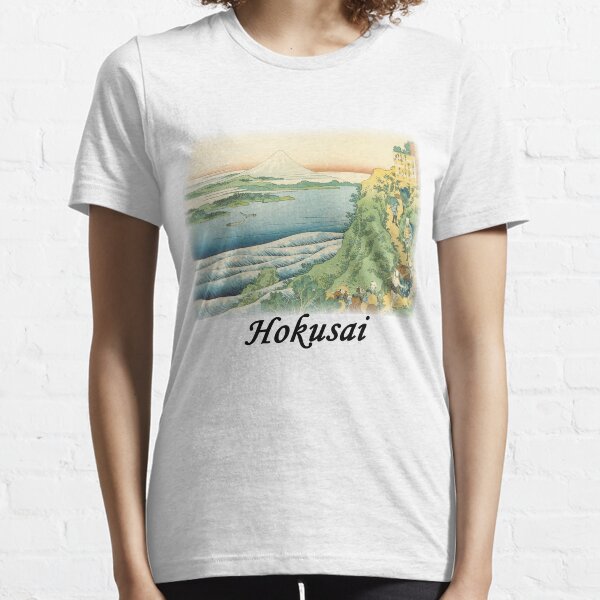 Hokusai - Travelers Climbing a Mountain Path Essential T-Shirt