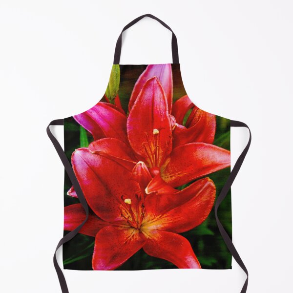 Item preview, Fiery Red Lilies Photograph designed and sold by EdwardMonet.
