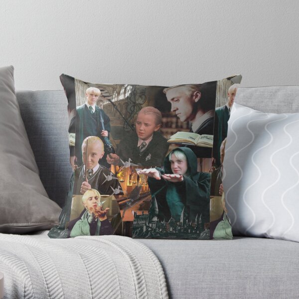 Collage || Draco Malfoy Throw Pillow