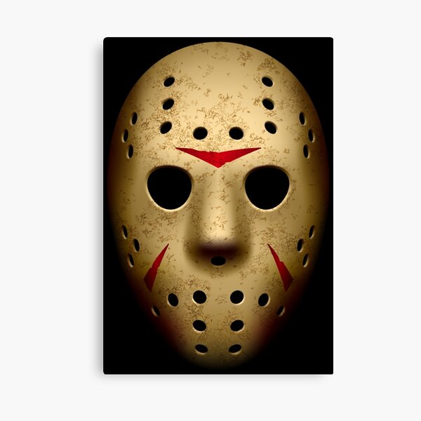 Friday The 13th Jason Mask Printed Box Canvas Picture Multiple Sizes 