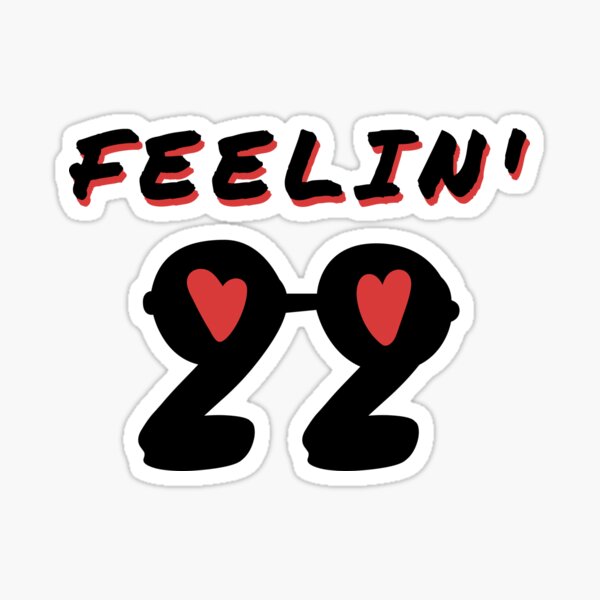 Artikel-Vorschau von Feelin' 22 Sonnenbrille mit rotem Herz, designt und verkauft von Medmac's Designs.