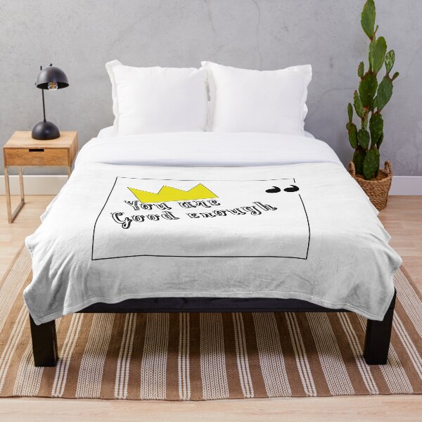 Good Enough Throw Blankets Redbubble