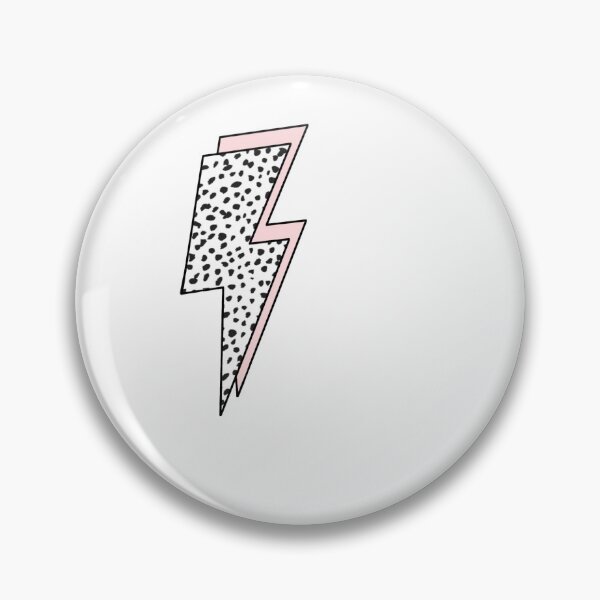 Item preview, Light Pink and Dalmatian Lighting Bolt designed and sold by Claire Davis.