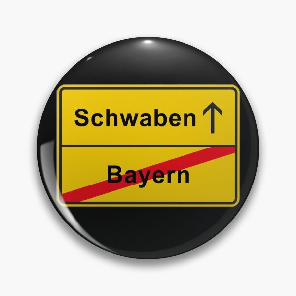 Item preview, Schwaben Württemberg place-name sign anti Bavaria designed and sold by GeogDesigns.