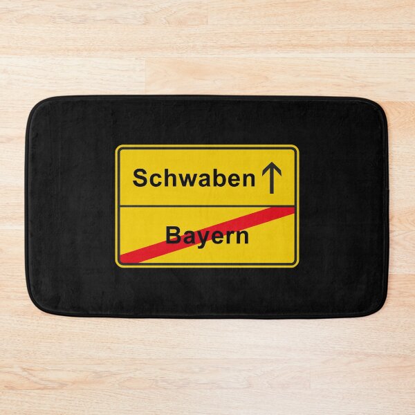 Item preview, Schwaben Württemberg place-name sign anti Bavaria designed and sold by GeogDesigns.