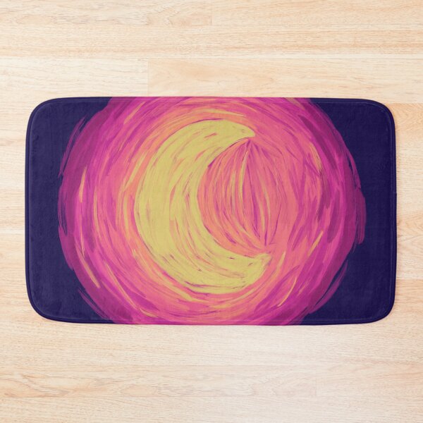 Item preview, Pink Impressionistic Crescent Moon designed and sold by DippyHippie.