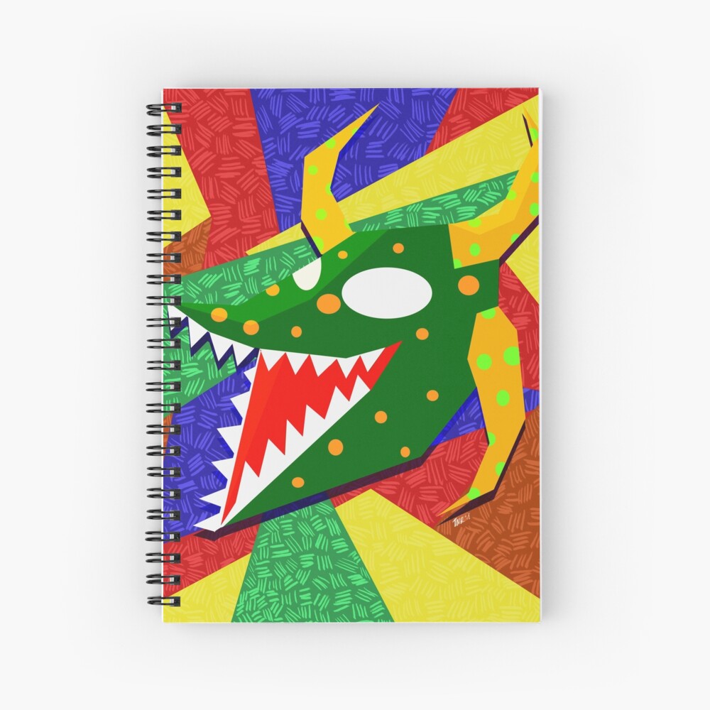 vejigante verde Spiral Notebook