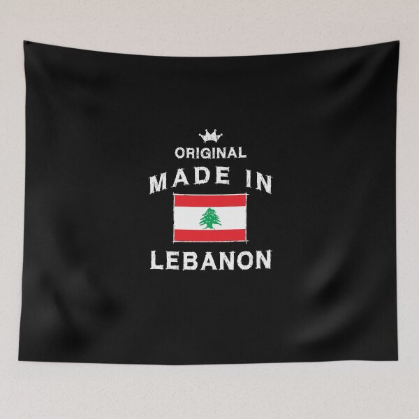 Aperçu de l'œuvre Liban drapeau libanais drapeau naissance créée et vendue par GeogDesigns.