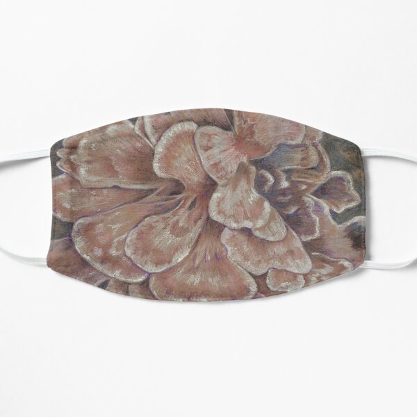 Brown fungi 3 Flat Mask