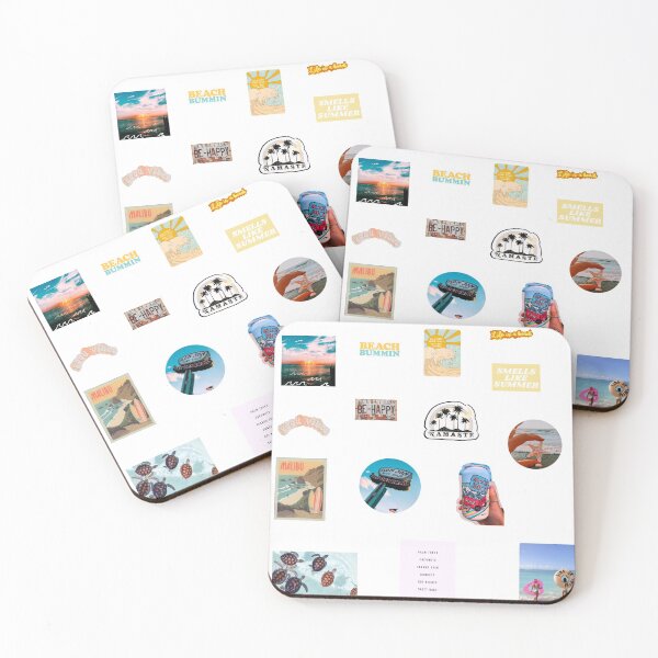 Item preview, Beach aesthetic sticker pack-MUST ORDER A MEDIUM OR LARGE designed and sold by designedbyines.