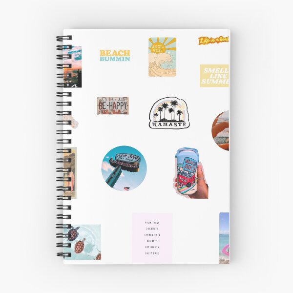 Item preview, Beach aesthetic sticker pack-MUST ORDER A MEDIUM OR LARGE designed and sold by designedbyines.