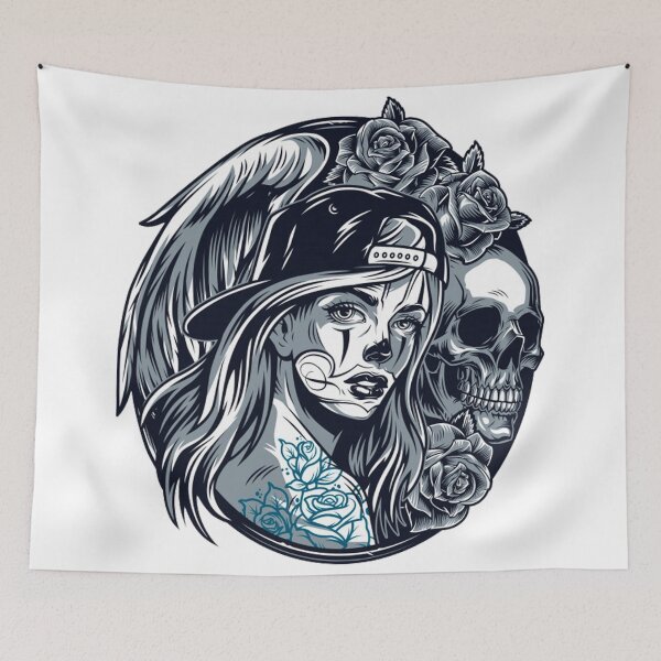 Item preview, Katrina - Skull designed and sold by OnIlustraciones.