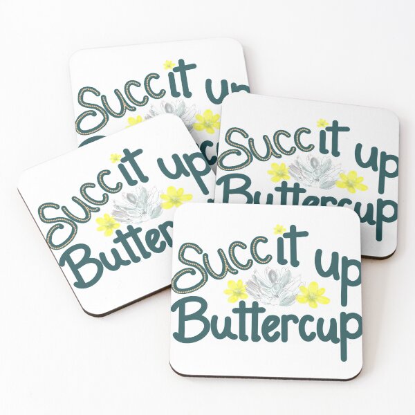 Item preview, Succ It Up Buttercup! Succulents Pun Original Art Design designed and sold by RobinetteArt.