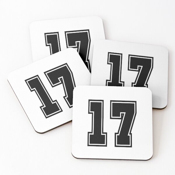 Item preview, 17 number college style football soccer number designed and sold by GeogDesigns.