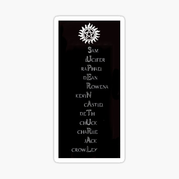 Item preview, Supernatural Names designed and sold by Helen Thornton.