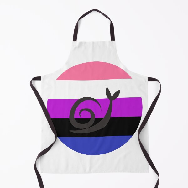Item preview, Genderfluid Minimalist Pride Snail Logo designed and sold by PrideSnails.