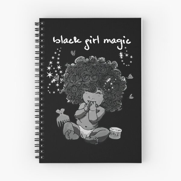 Item preview, Black Girl Magic Afro Baby - Black Tee designed and sold by LittleBlkTees.