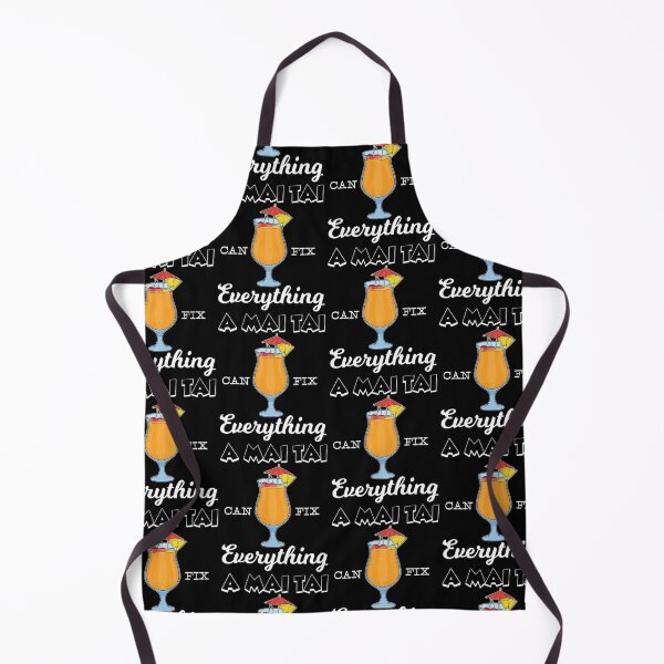 Item preview, A Mai Tai Can Fix Everything Tiki Cocktail print designed and sold by jakehughes2015.