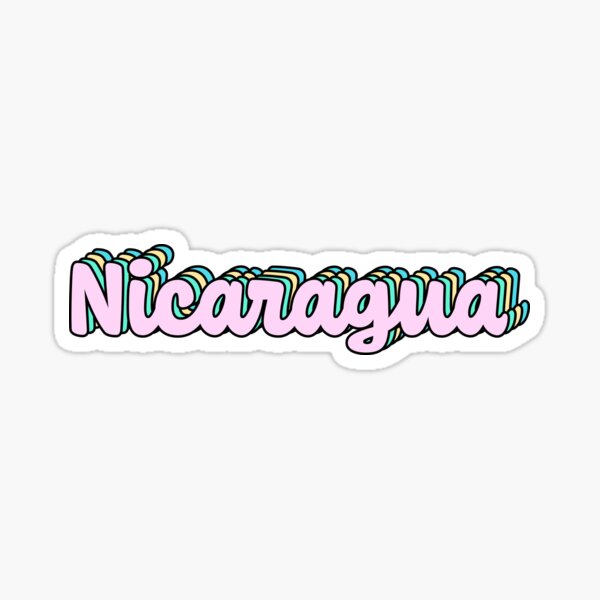 Item preview, Nicaragua Retro Purple Script designed and sold by modeoftravel.
