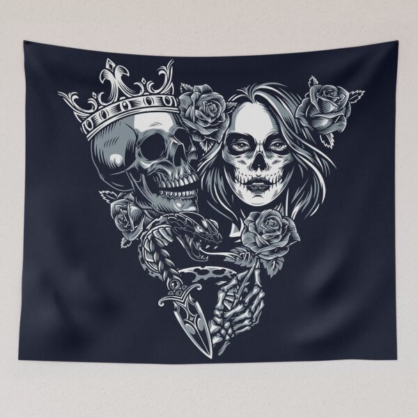 Item preview, Skull and catrina designed and sold by OnIlustraciones.