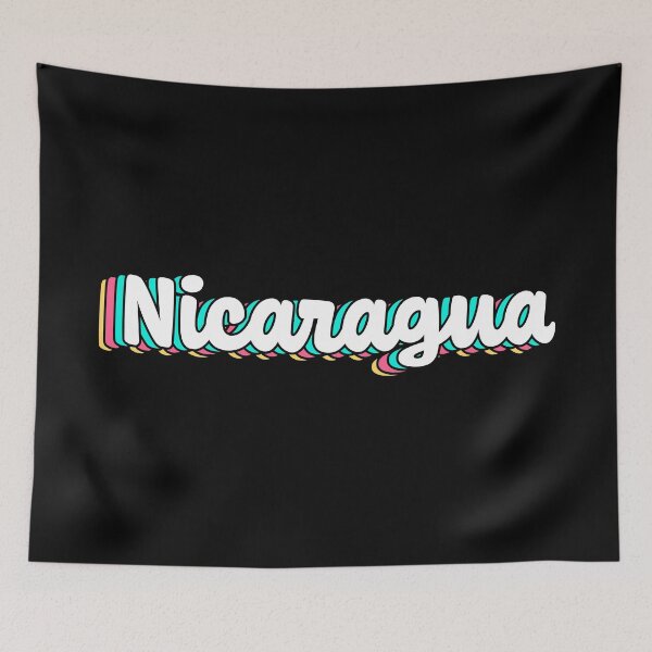 Item preview, Nicaragua Retro White Script designed and sold by modeoftravel.