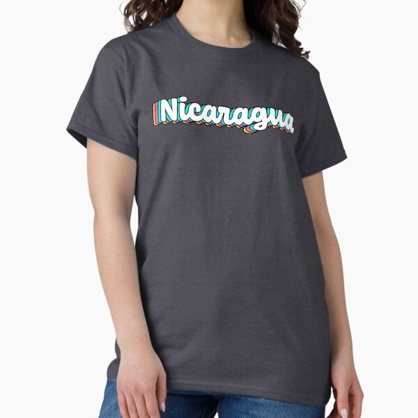Item preview, Nicaragua Retro White Script designed and sold by modeoftravel.