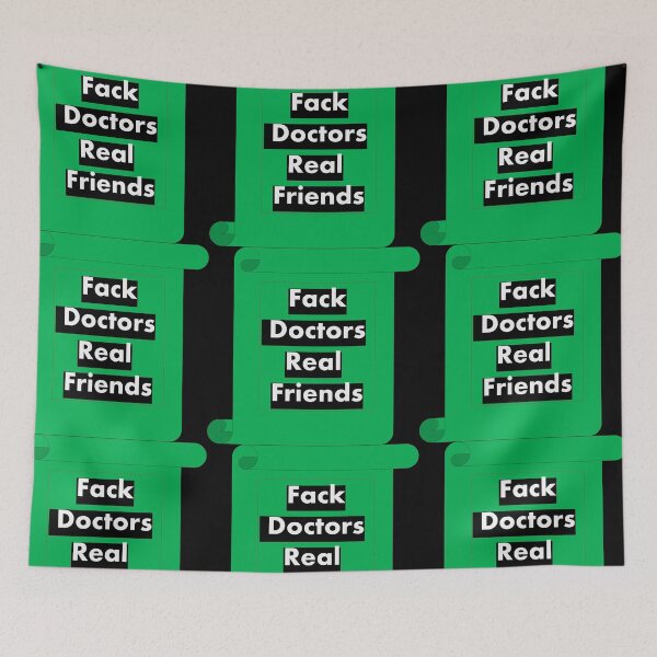 Item preview, Fack doctors Real Friends mask designed and sold by Dahani-mo.