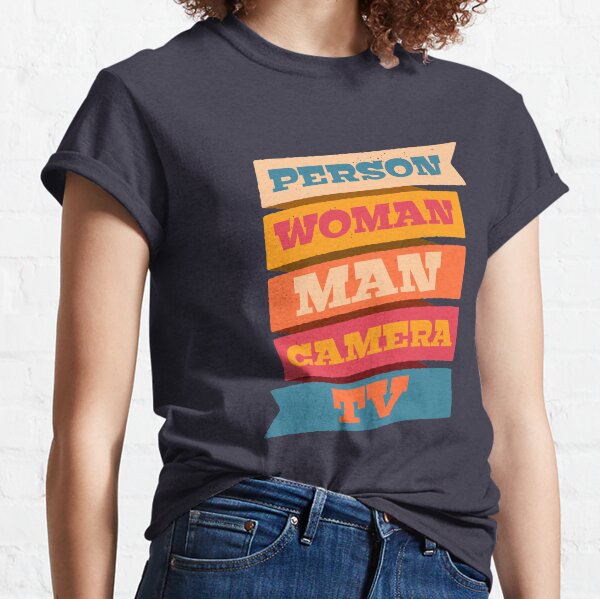 Person Woman Man Camera TV Logo Official WTFBrahh  Classic T-Shirt