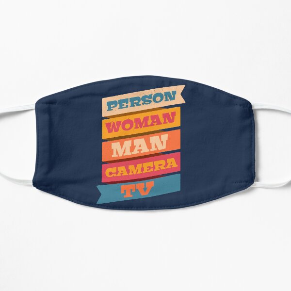 Person Woman Man Camera TV Logo Official WTFBrahh Flat Mask