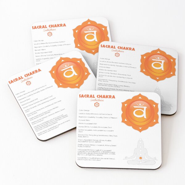 Item preview, Sacral Chakra Chart - 07b designed and sold by chakraplaza.
