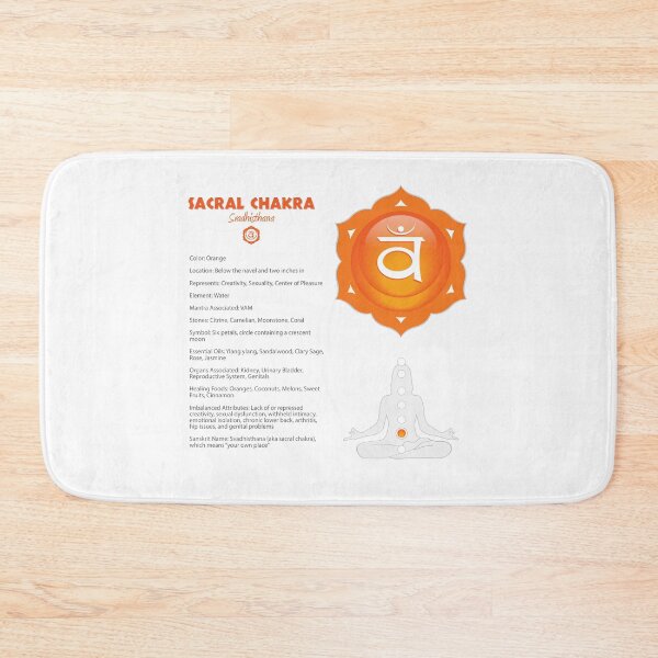 Item preview, Sacral Chakra Chart - 07b designed and sold by chakraplaza.