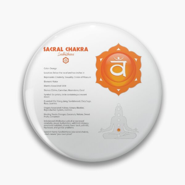 Item preview, Sacral Chakra Chart - 07b designed and sold by chakraplaza.