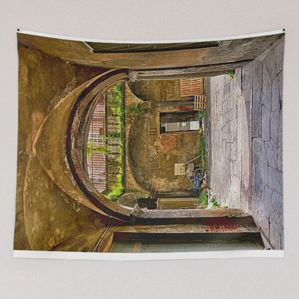 Item preview, A courtyard in Luca Italy designed and sold by stevepaint.