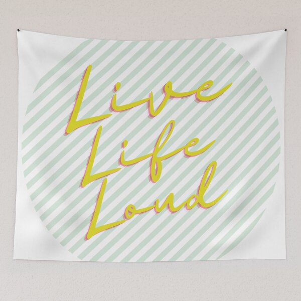 Item preview, Live Life Loud designed and sold by Pink Mint.