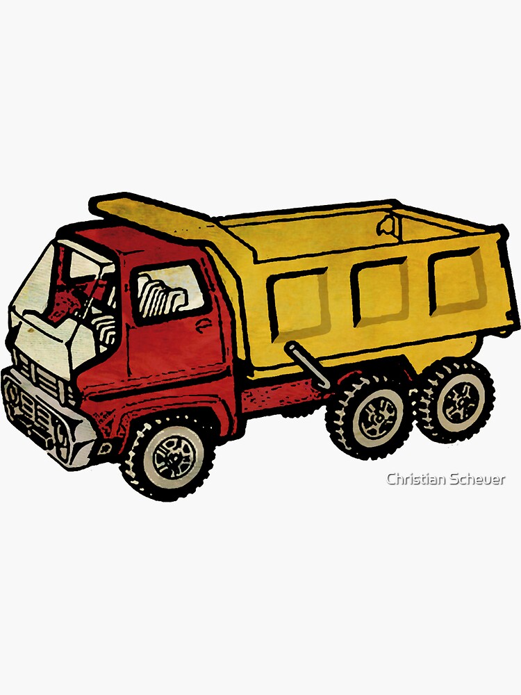 Tonka Dump Truck Sticker For Sale By Boxspring Redbubble 1555