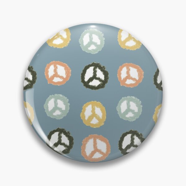 Item preview, navy peace sign pattern designed and sold by alisonbbentley.