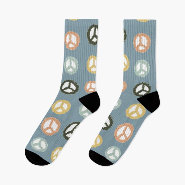 Item preview, navy peace sign pattern designed and sold by alisonbbentley.