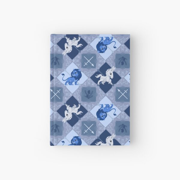 Blue Lions Checker Hardcover Journal