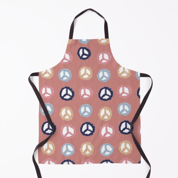 Item preview, pink peace sign pattern designed and sold by alisonbbentley.