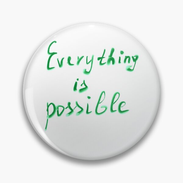 Item preview, Handwritten text: Everything is possible designed and sold by gofra-design.