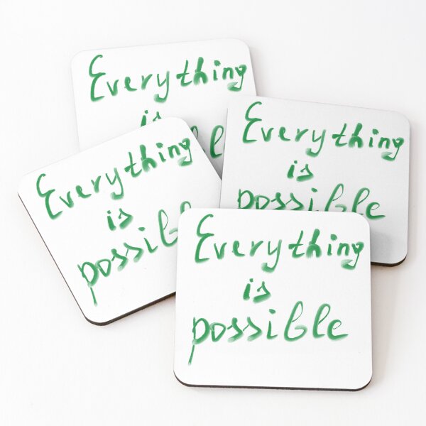 Item preview, Handwritten text: Everything is possible designed and sold by gofra-design.