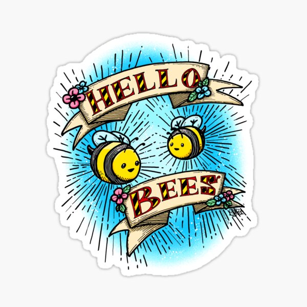 Item preview, Hello Bees! Colorized designed and sold by CriticalLOL.