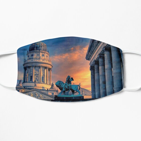 Gendarmenmarkt Deutscher Dom Berlin Deutschland Flache Maske
