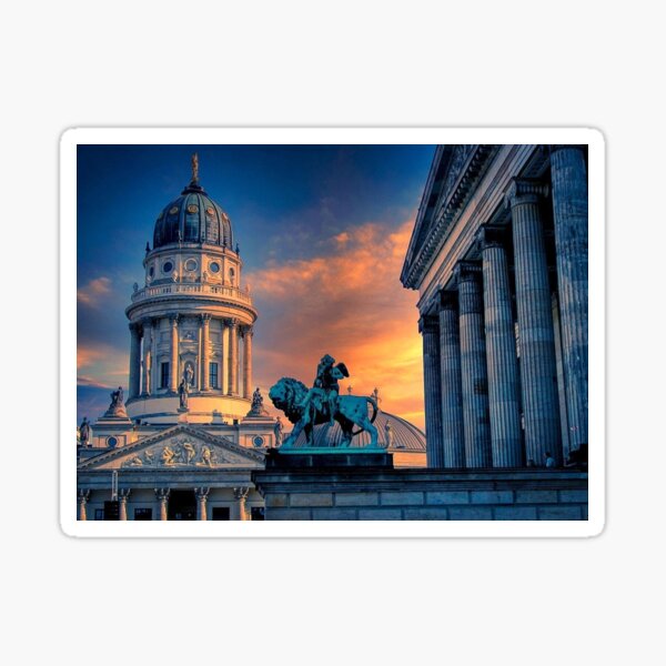 Gendarmenmarkt Deutscher Dom Berlin Deutschland Sticker
