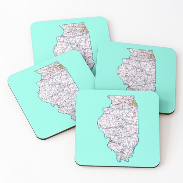 Item preview, Illinois Roadmap designed and sold by Havocgirl.