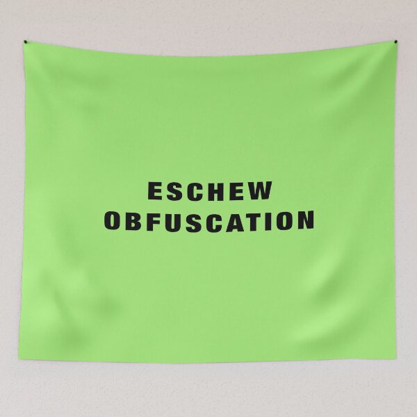 Item preview, Eschew Obfuscation designed and sold by Banjoboy Art.