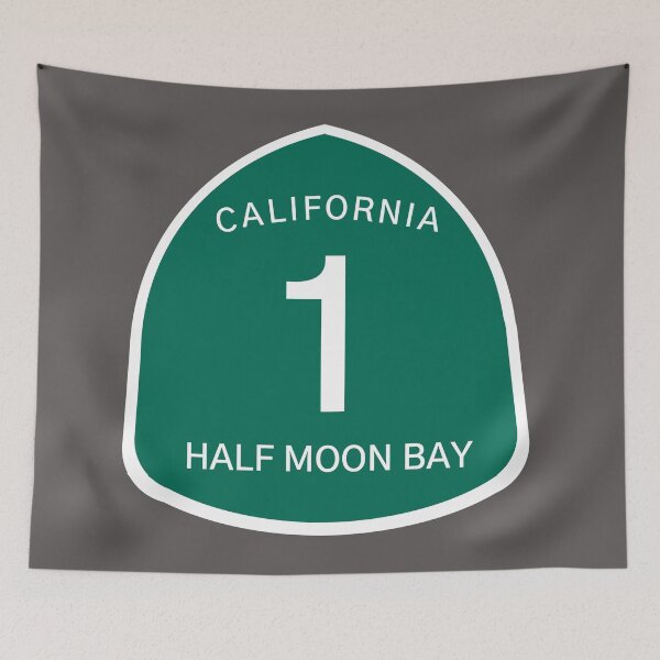 Item preview, Highway 1 Sign: Half Moon Bay designed and sold by milesmoriarty.