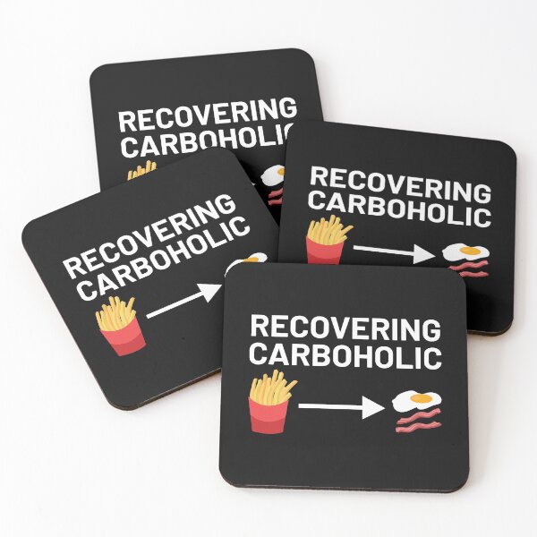 Item preview, Funny Keto, Low Carb Diet - Recovering Carboholic designed and sold by EstelleStar.