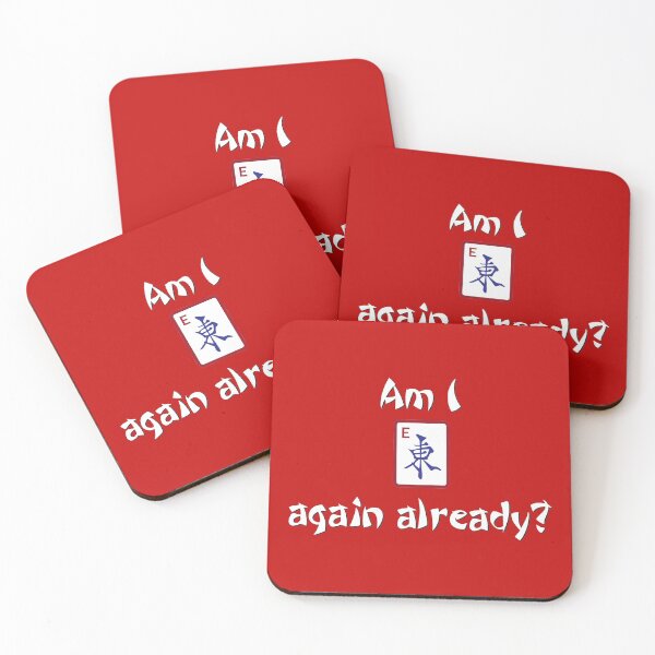 Mahjong - Am I East again already? Coasters (Set of 4)