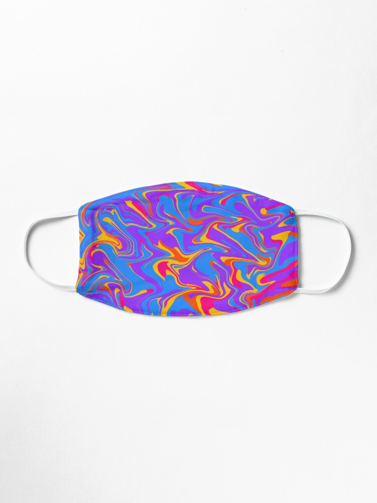 Hand Marbled Mask Colorful Mood